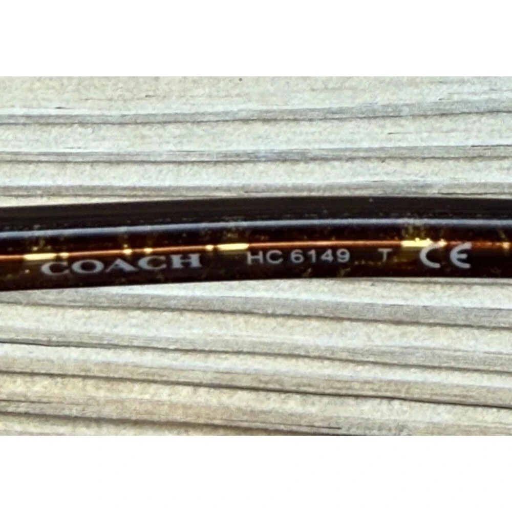 Coach HC6149 5583 Tortoise Glitter Signature C Eyeglass Frames 52-17 Coach Case